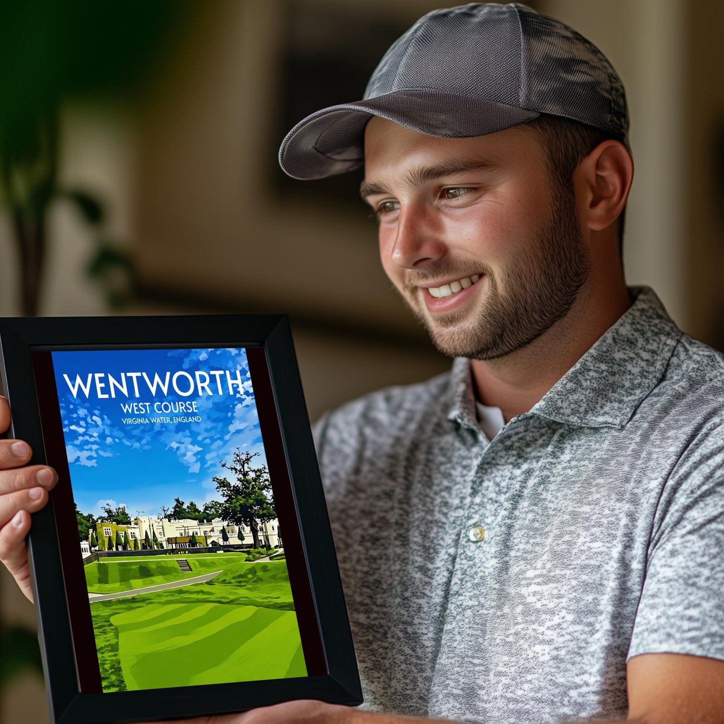 Wentworth West Course Golf Course Poster Print Wall Art