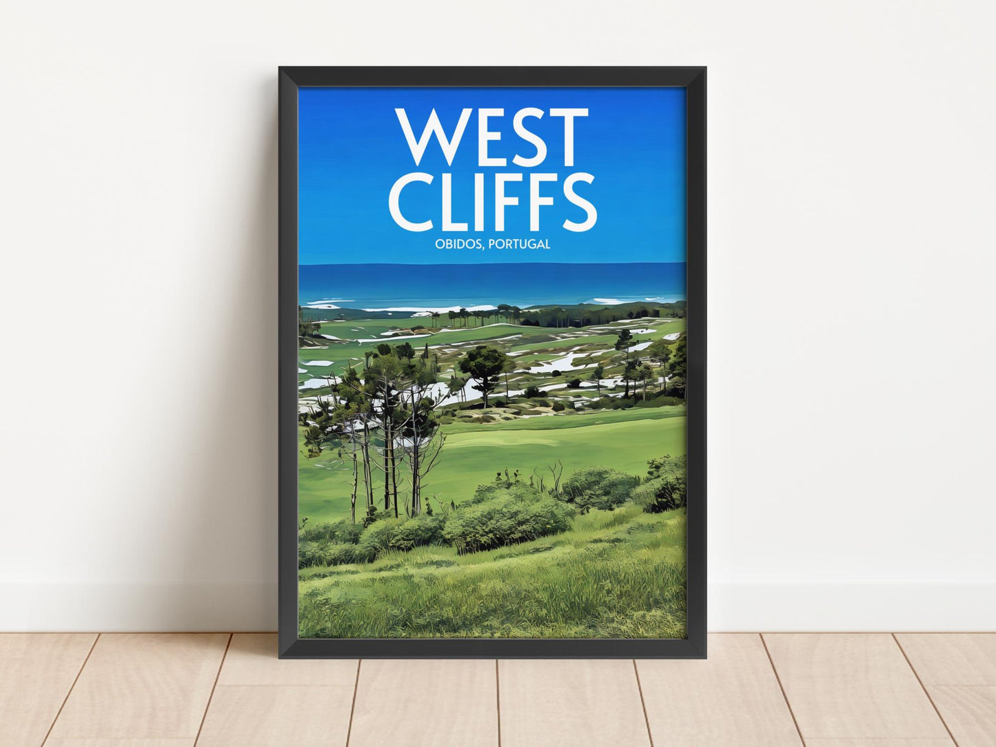 West Cliffs Golf Course Poster Print Wall Art