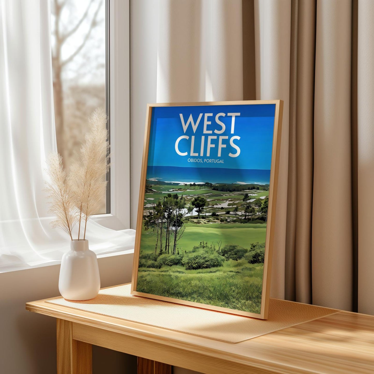 West Cliffs Golf Course Poster Print Wall Art