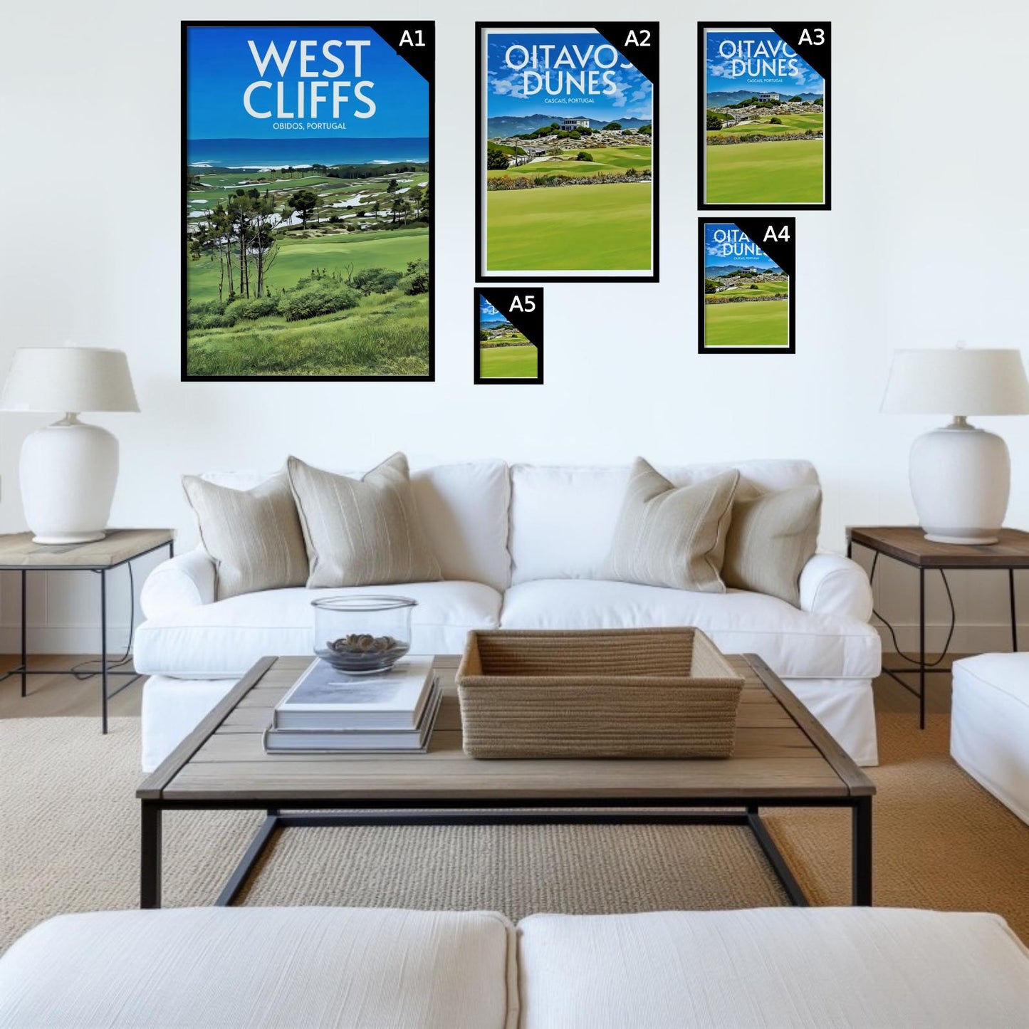 West Cliffs Golf Course Poster Print Wall Art