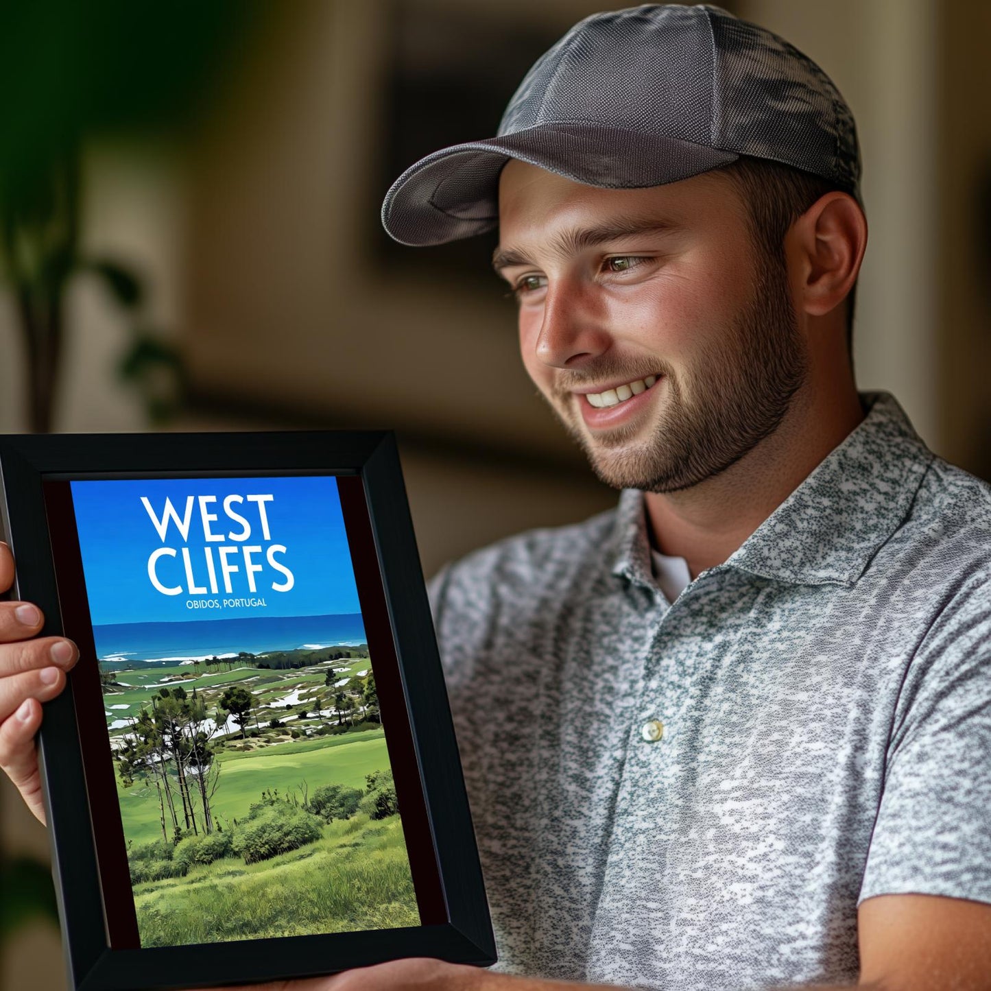 West Cliffs Golf Course Poster Print Wall Art