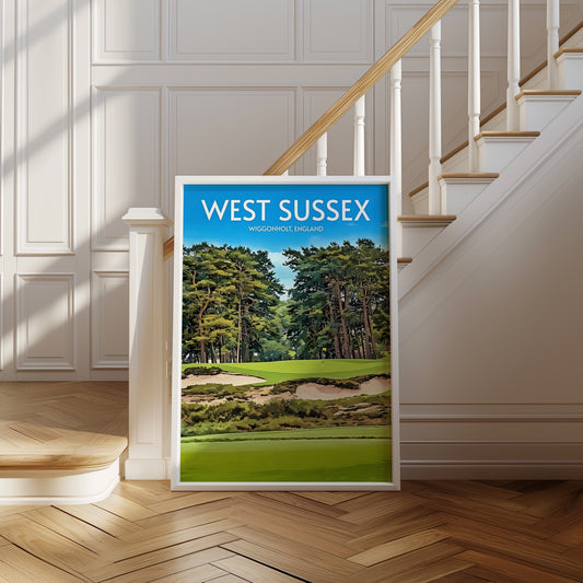 West Sussex Golf Course Print