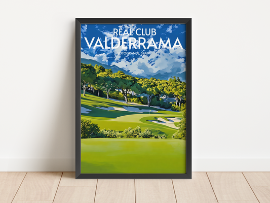 Real Club Valderrama Golf Course Poster Print Wall Art