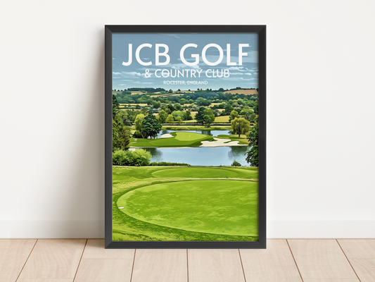 JCB Golf and Country Club Golf Course Poster Print Wall Art