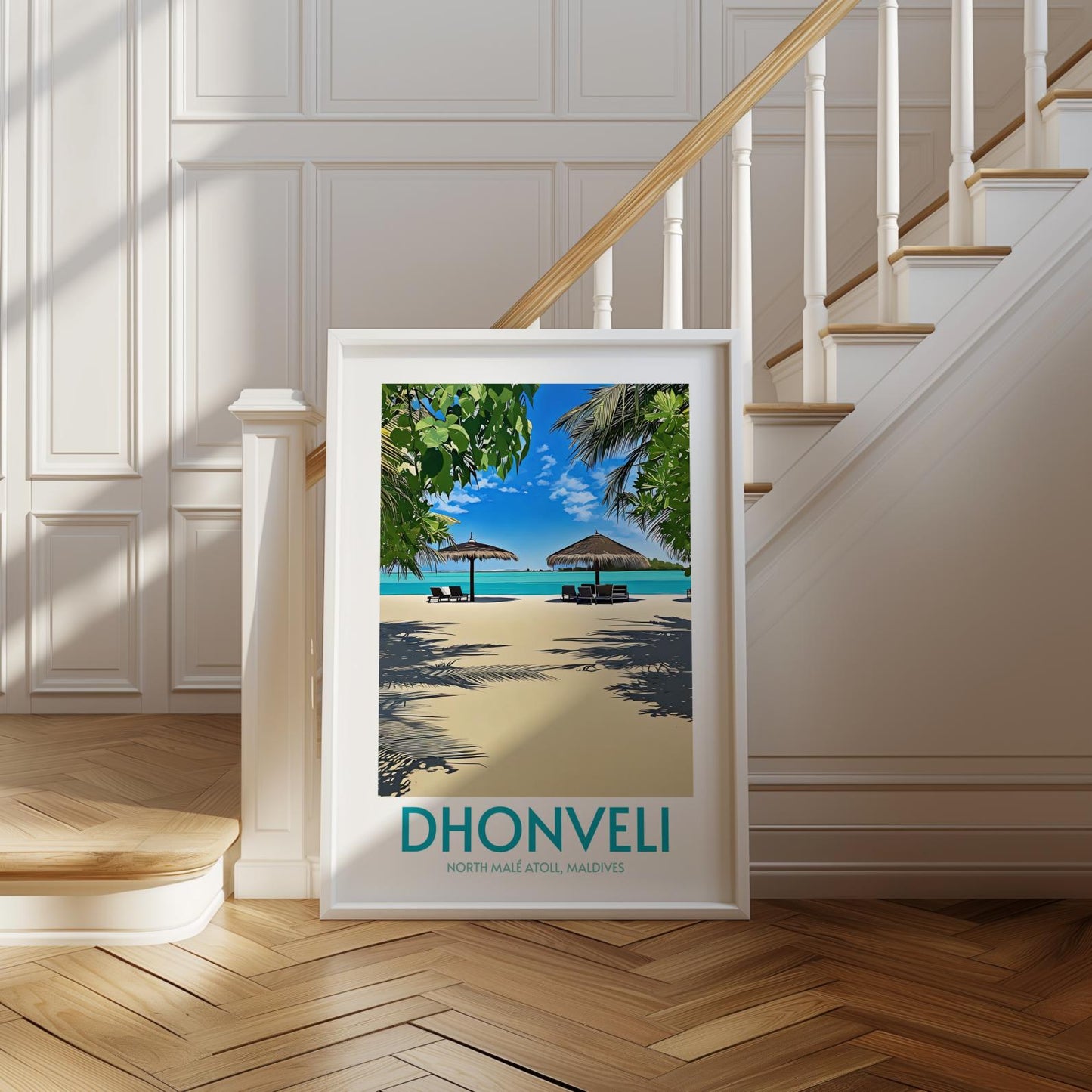 Dhonveli Maldives Island Poster Print Wall Art