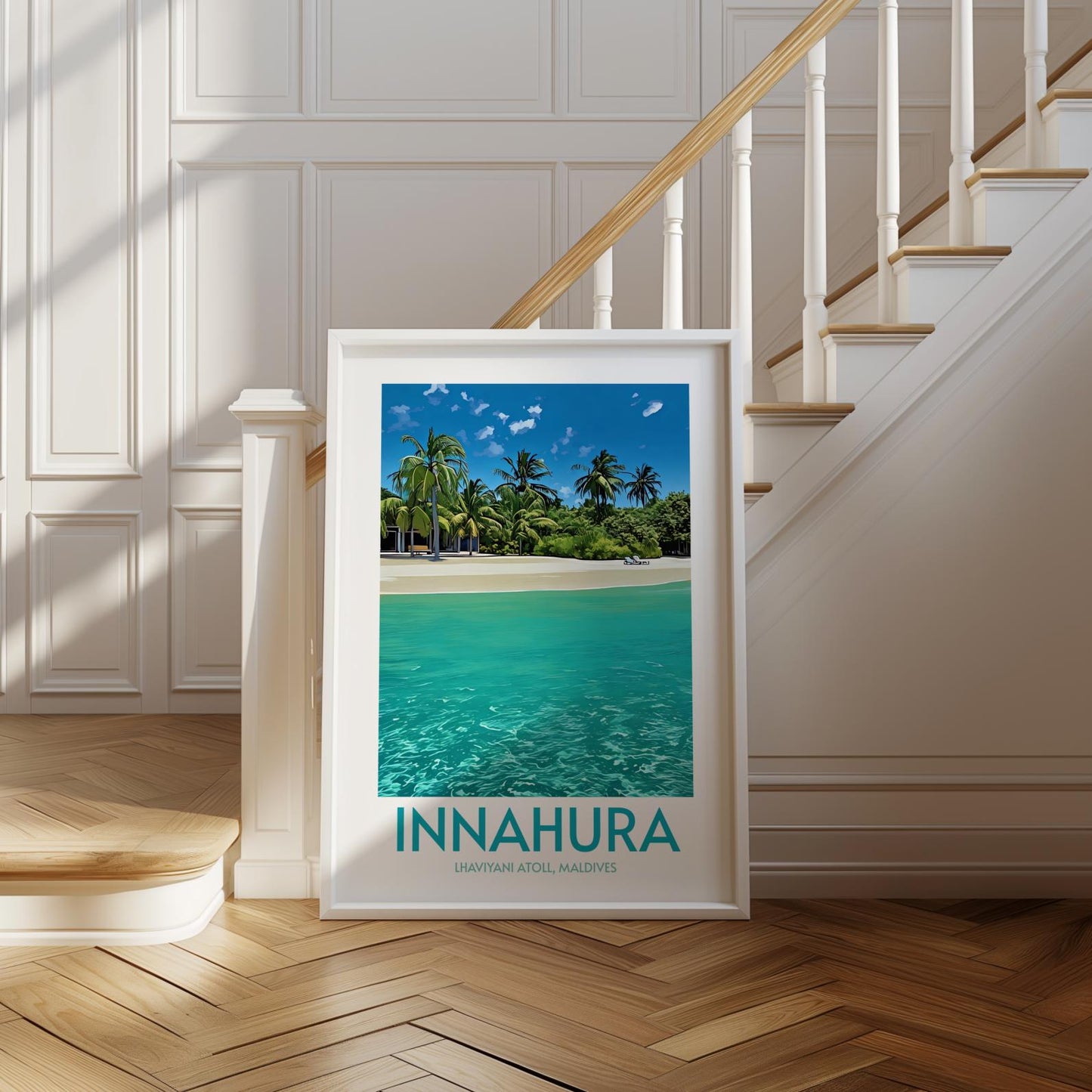 Innahura Maldives Island Poster Print Wall Art