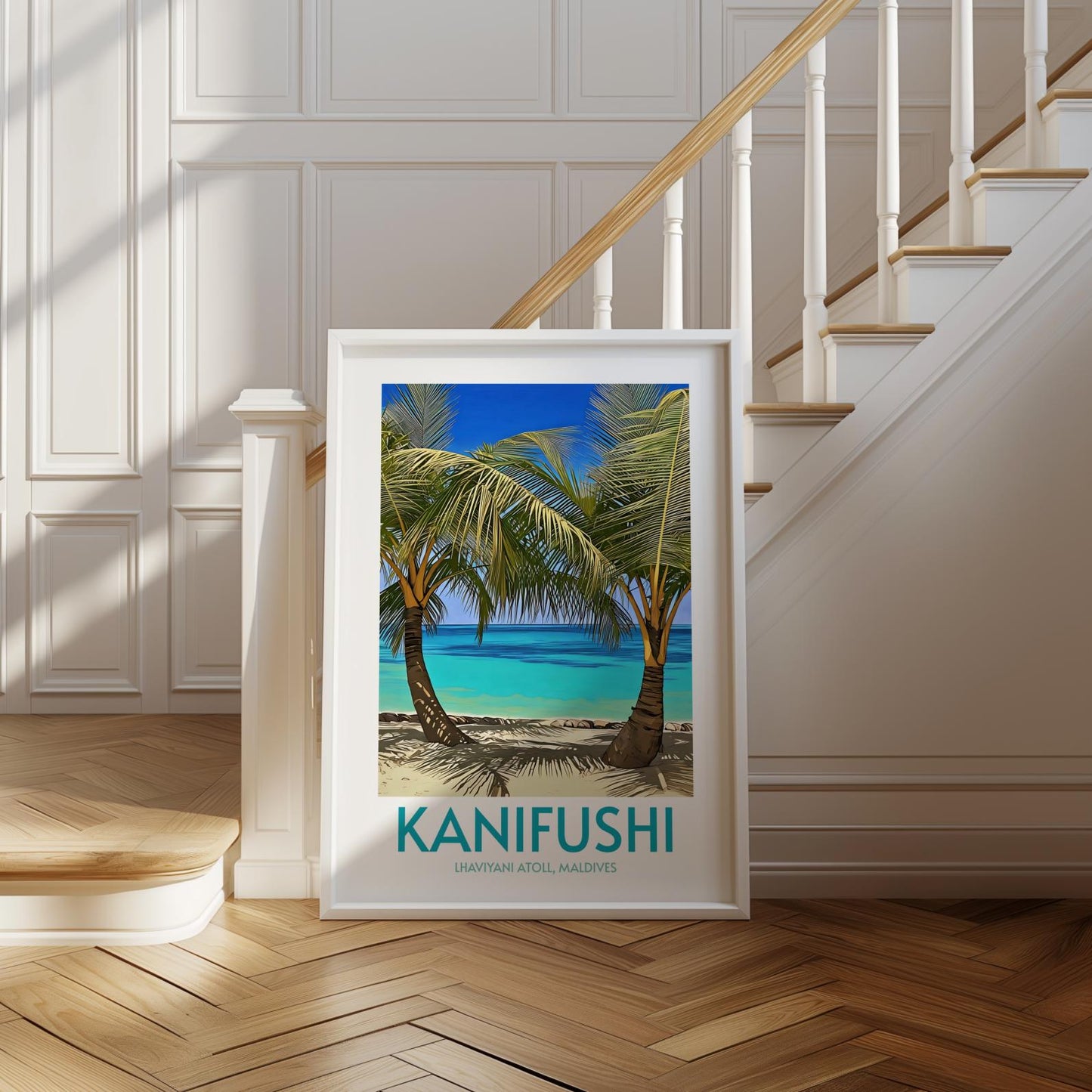 Kanifushi Maldives Island Poster Print Wall Art
