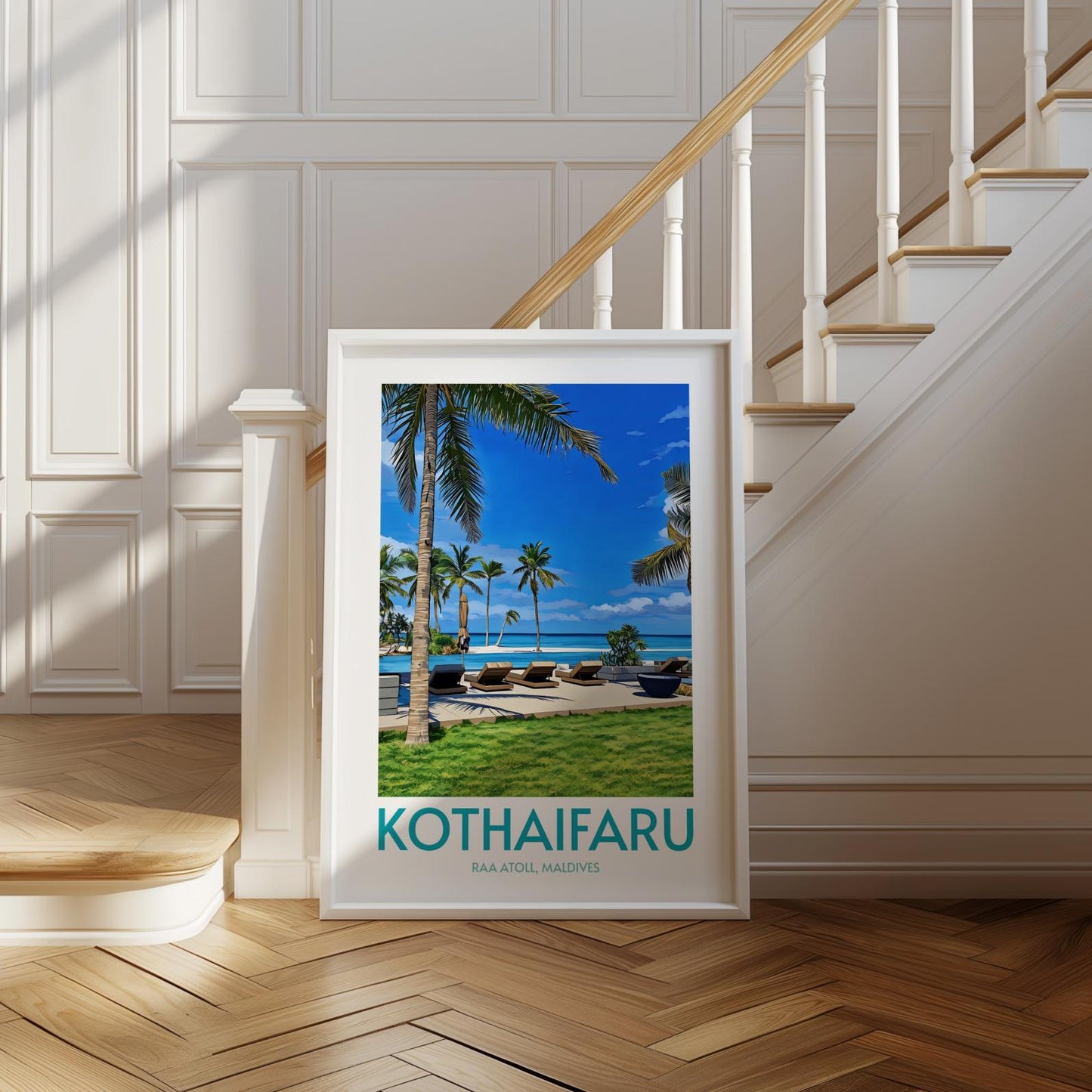 Kothaifaru Maldives Island Poster Print Wall Art