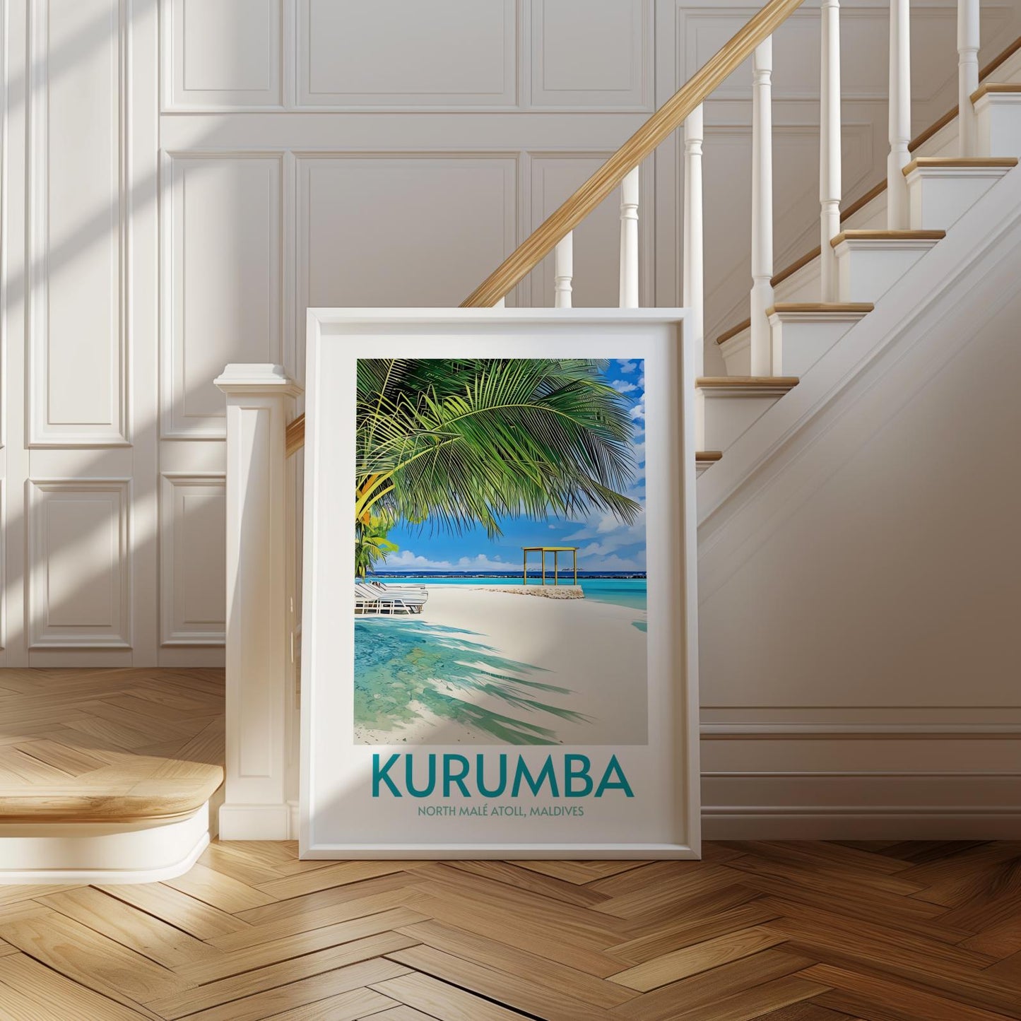 Kurumba Maldives Island Poster Print Wall Art