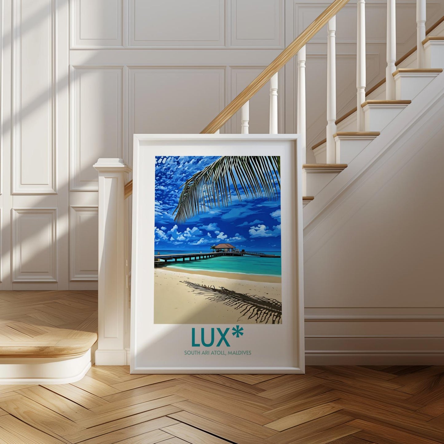 LUX* Maldives Island Poster Print Wall Art