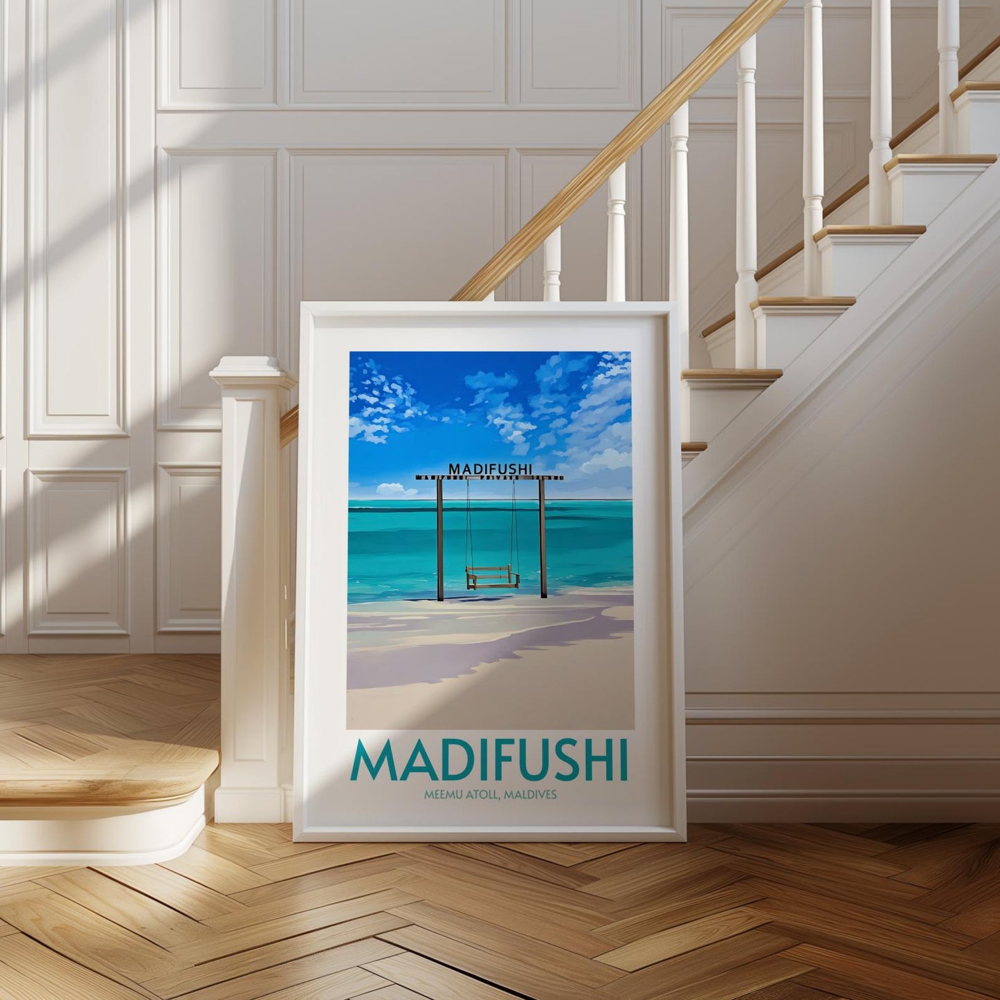 Madifushi Maldives Island Poster Print Wall Art