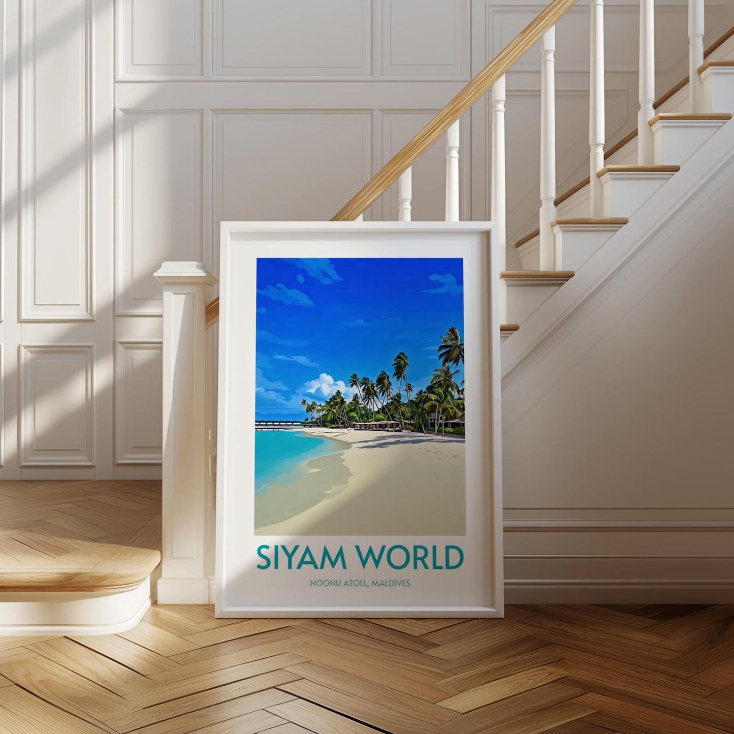 Siyam World Maldives Island Poster Print Wall Art