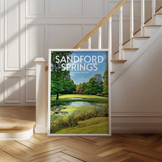 Sandford Springs Golf Course Poster Print Wall Art