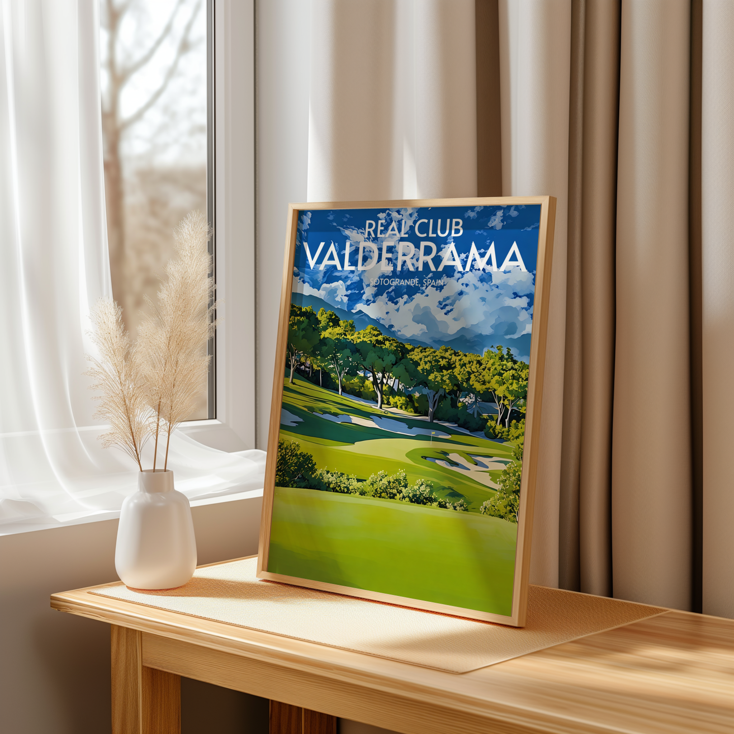 Real Club Valderrama Golf Course Poster Print Wall Art