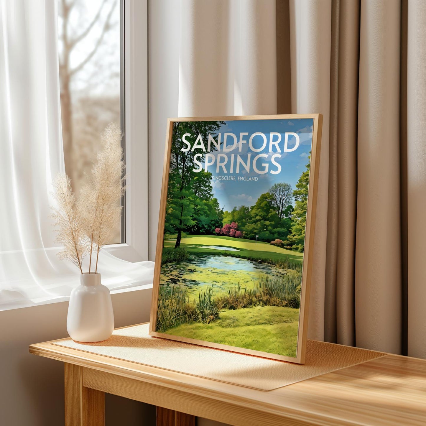 Sandford Springs Golf Course Poster Print Wall Art
