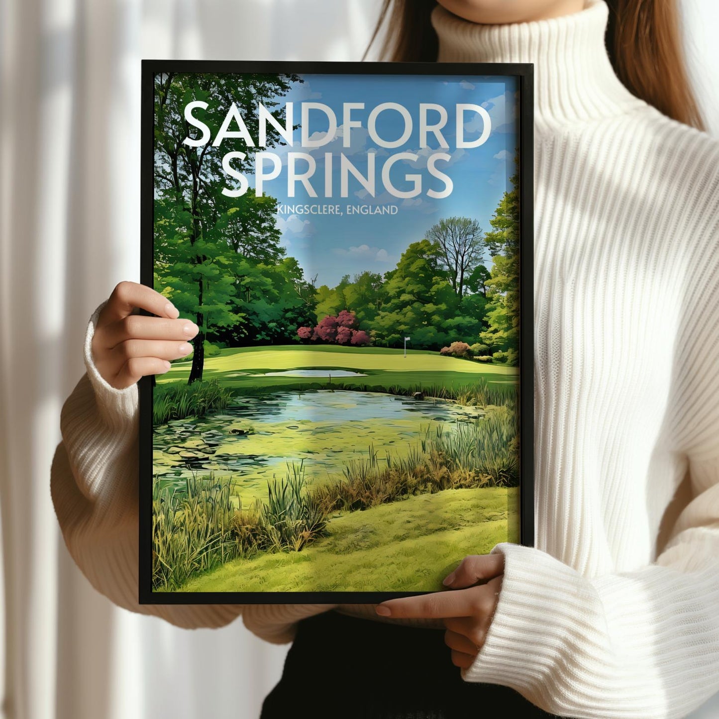 Sandford Springs Golf Course Poster Print Wall Art