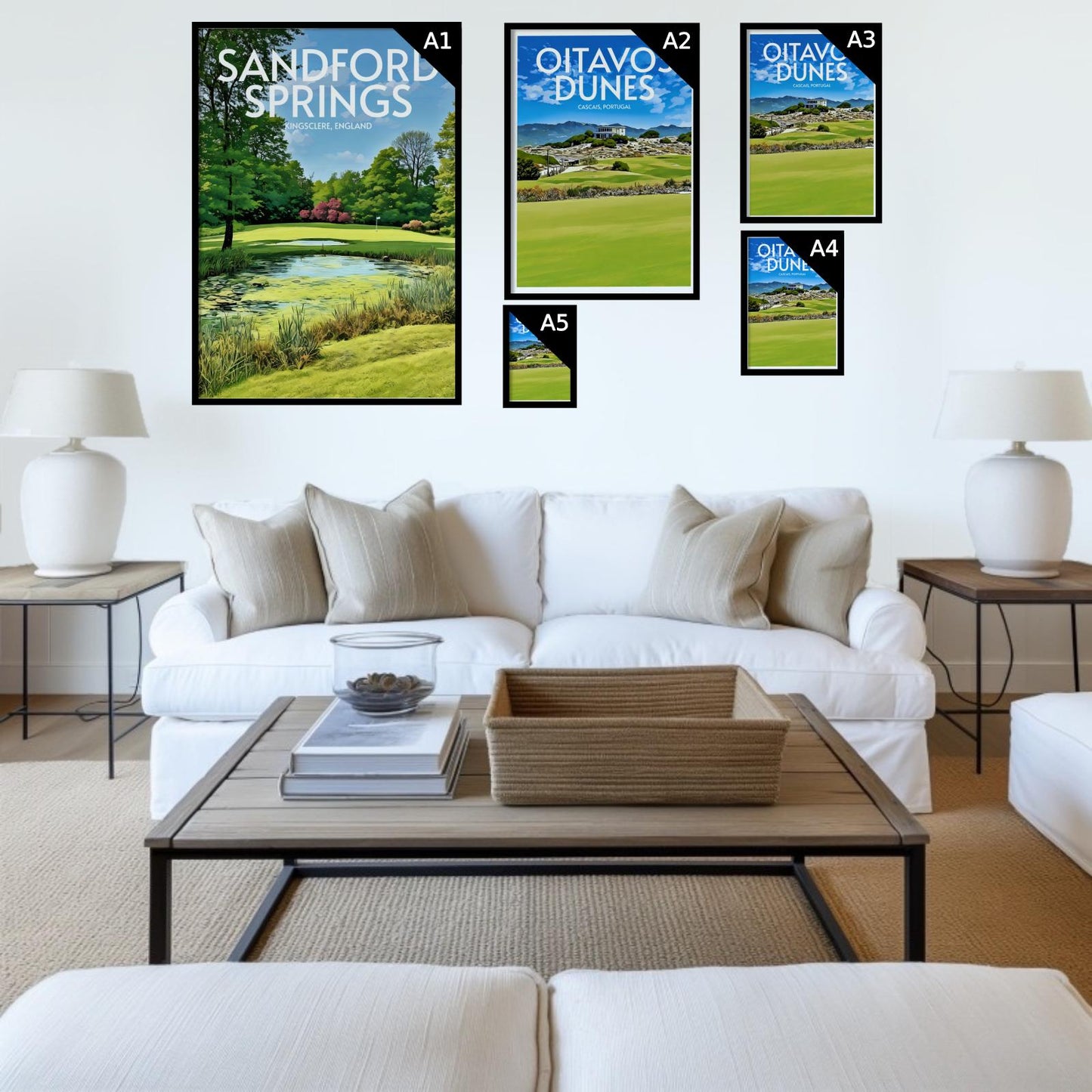 Sandford Springs Golf Course Poster Print Wall Art