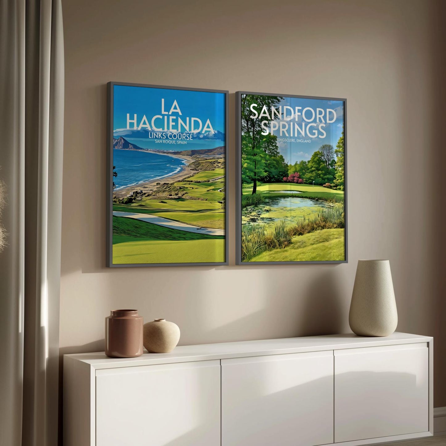 Sandford Springs Golf Course Poster Print Wall Art