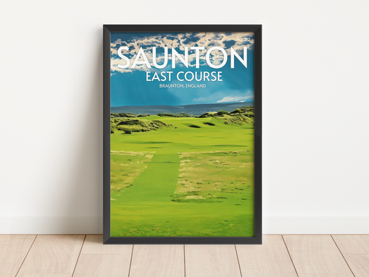 Saunton East Course Golf Course Poster Print Wall Art