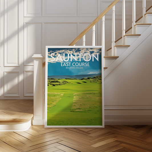 Saunton East Course Golf Course Poster Print Wall Art
