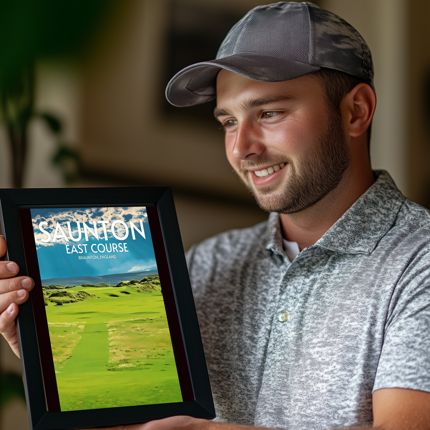 Saunton East Course Golf Course Poster Print Wall Art