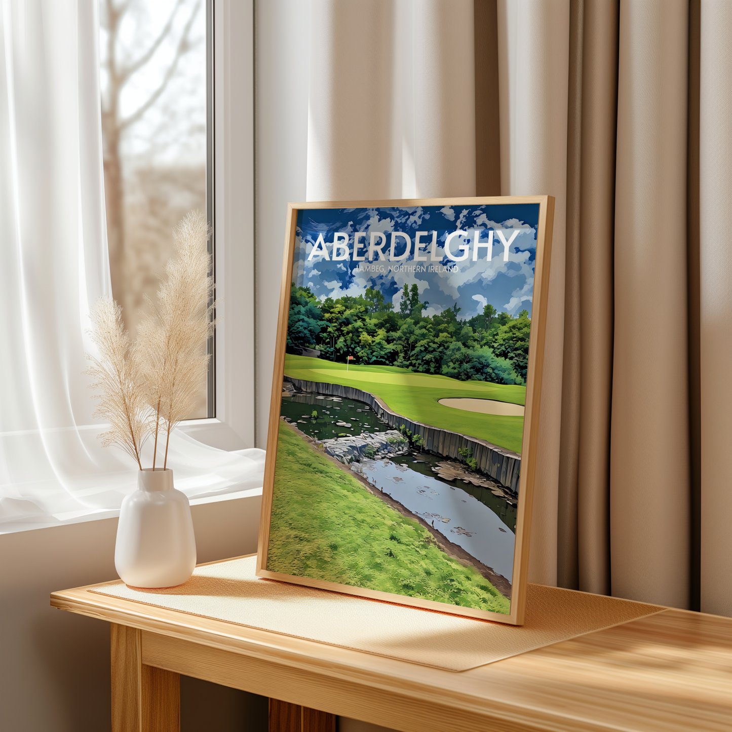 Aberdelghy Golf Course Poster Print Wall Art