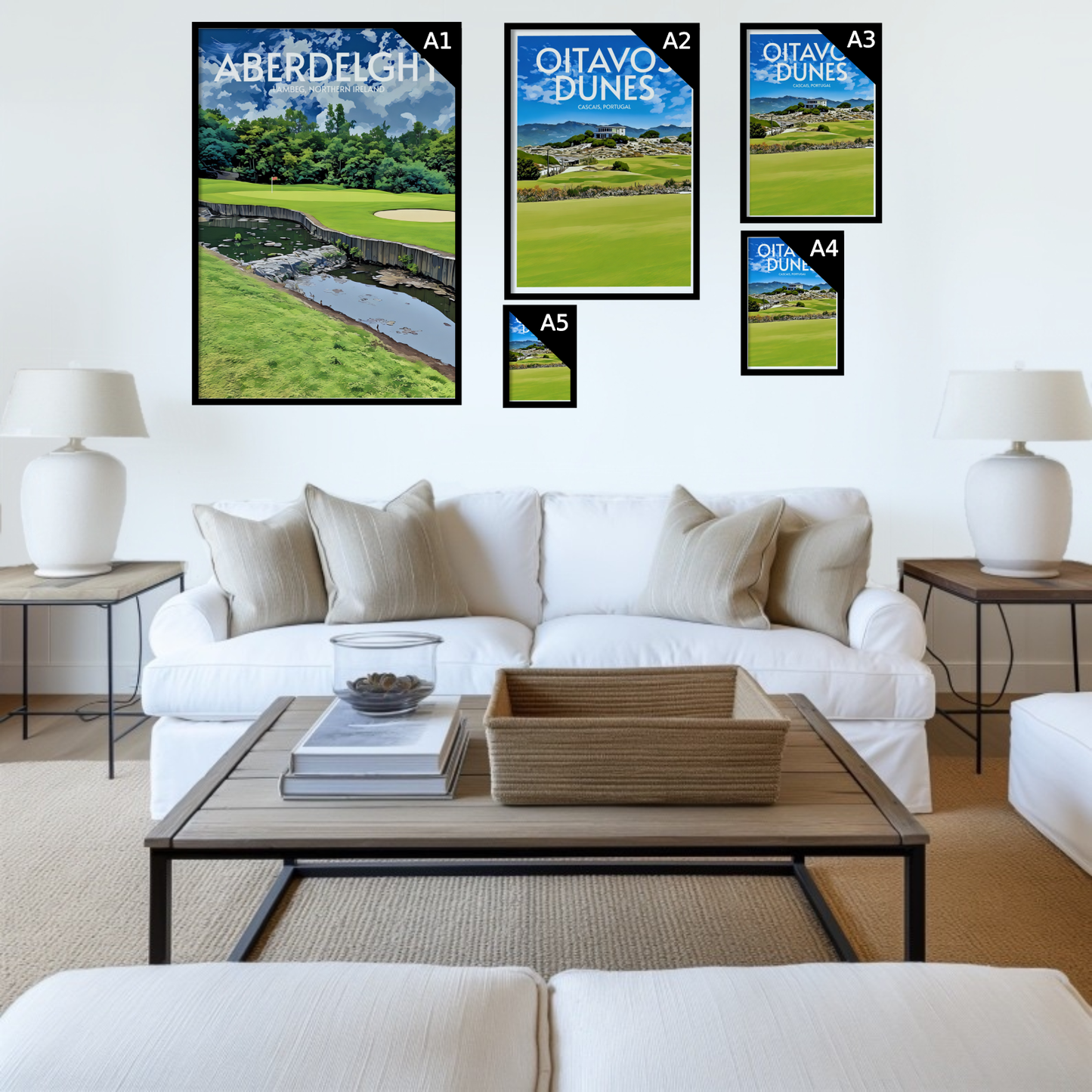 Aberdelghy Golf Course Poster Print Wall Art