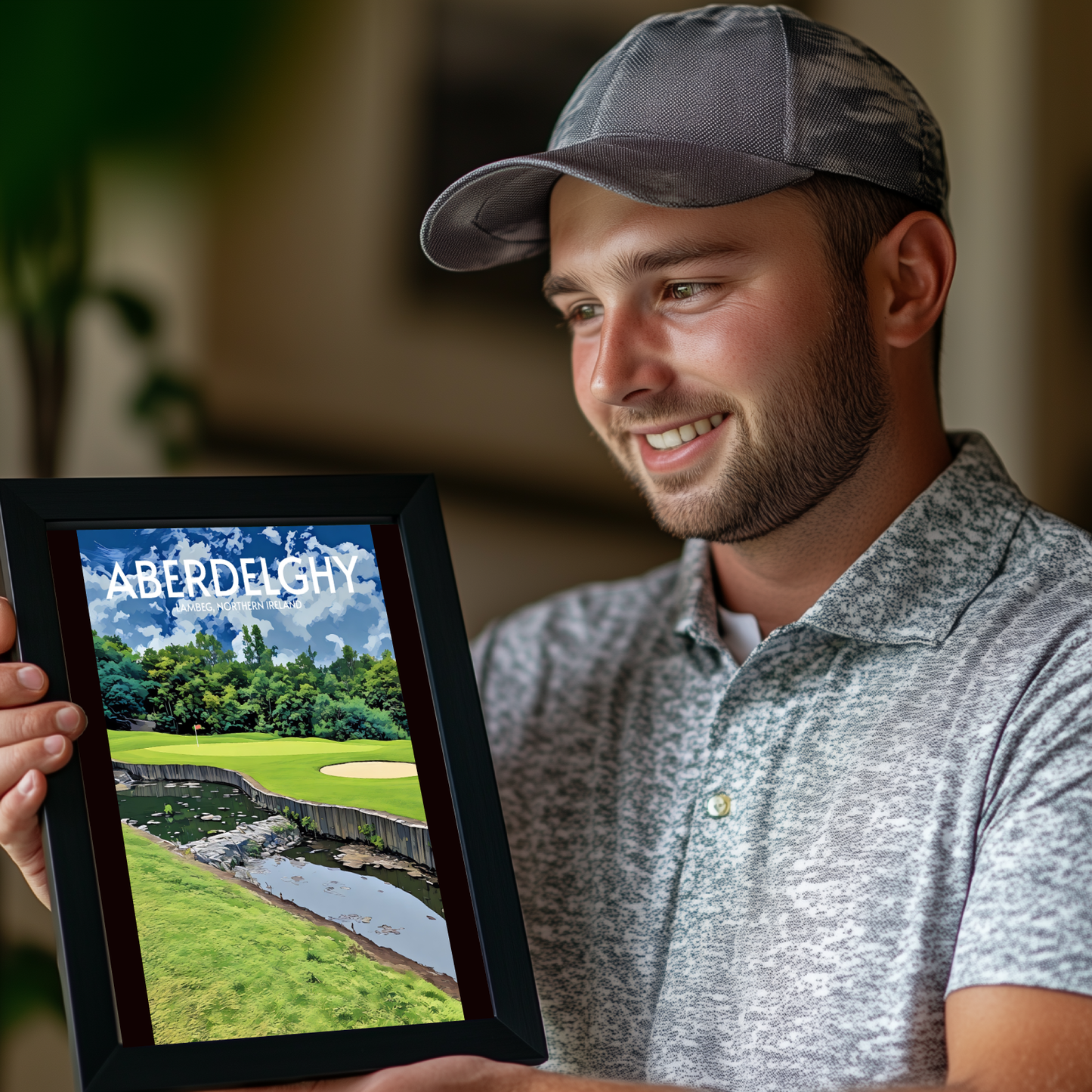 Aberdelghy Golf Course Poster Print Wall Art