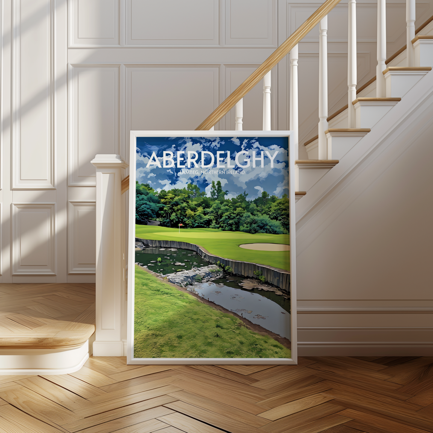 Aberdelghy Golf Course Poster Print Wall Art