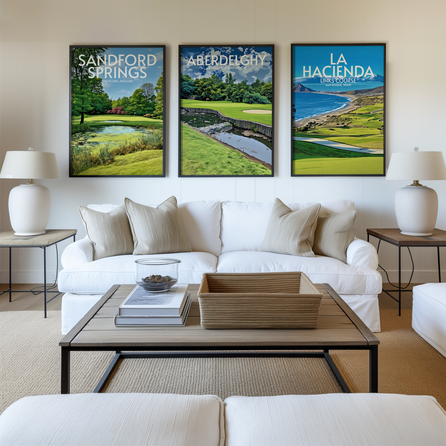 Aberdelghy Golf Course Poster Print Wall Art