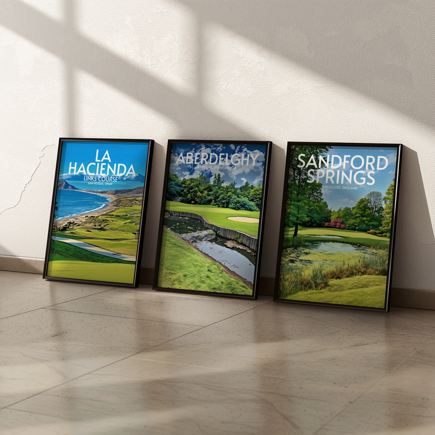 Aberdelghy Golf Course Poster Print Wall Art