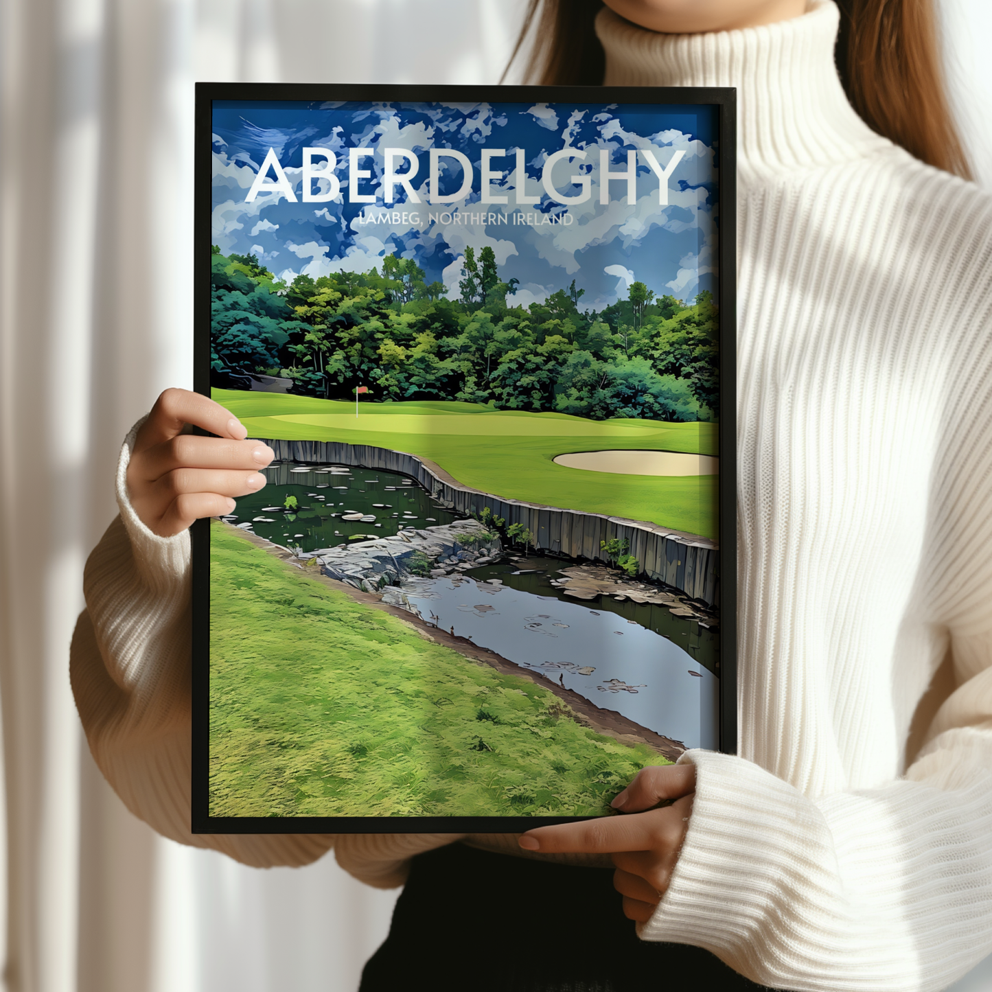 Aberdelghy Golf Course Poster Print Wall Art