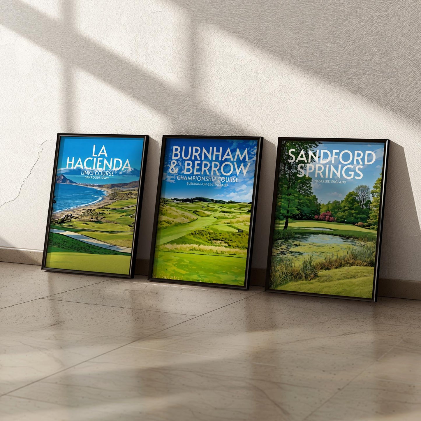 Burnham and Berrow Golf Course Poster Print Wall Art
