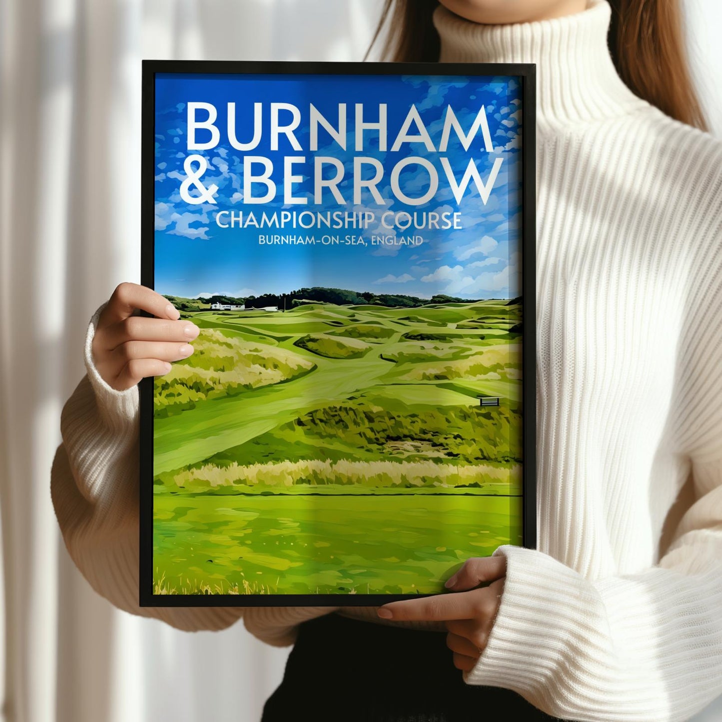 Burnham and Berrow Golf Course Poster Print Wall Art