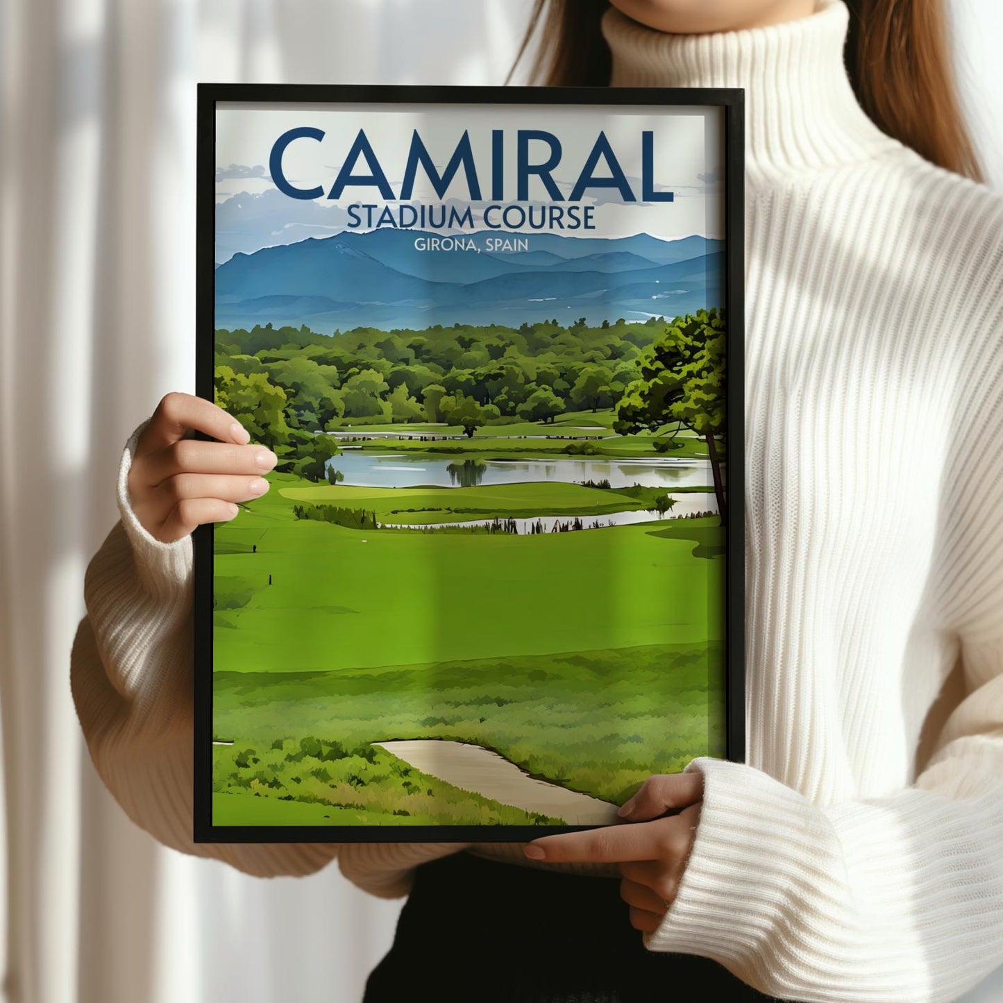 Camiral Stadium Course Golf Course Poster Print Wall Art