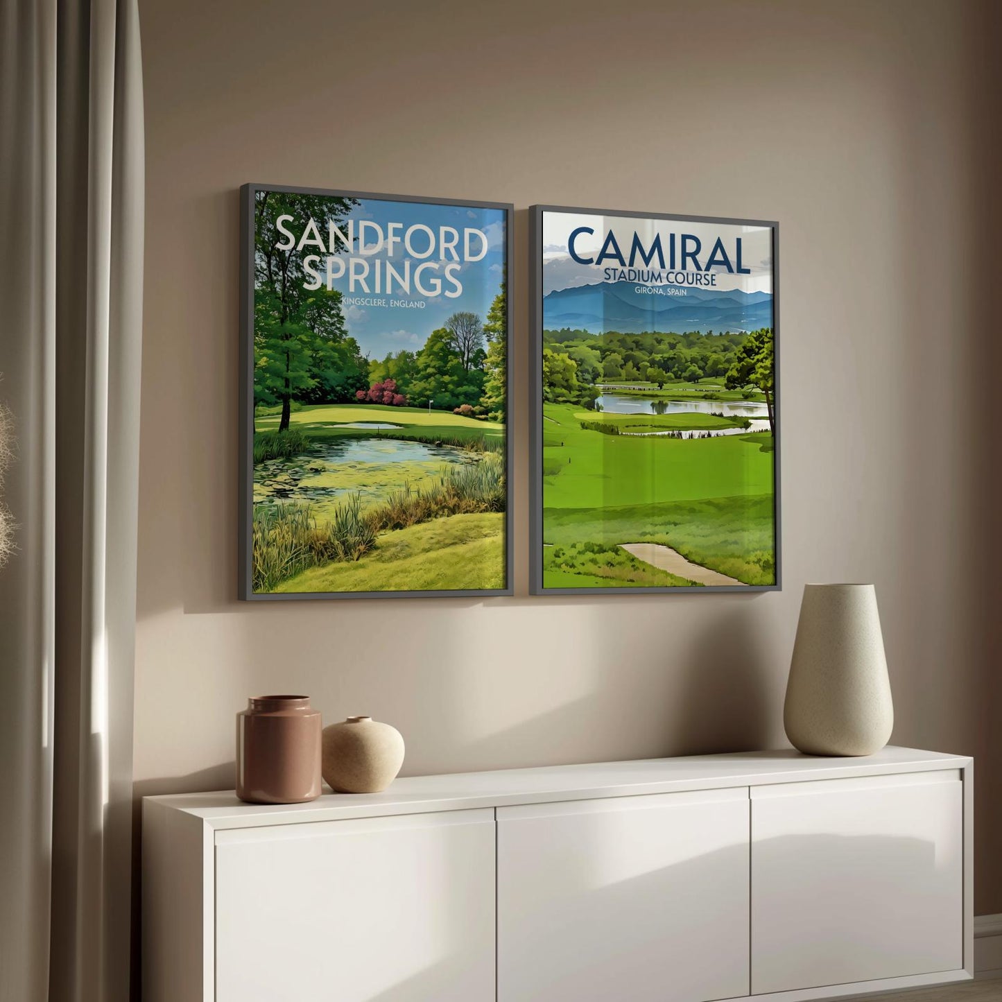 Camiral Stadium Course Golf Course Poster Print Wall Art