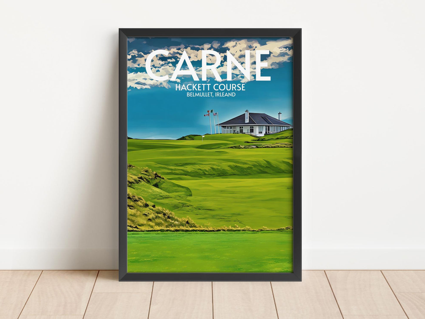 Carne Hackett Course Golf Course Poster Print Wall Art