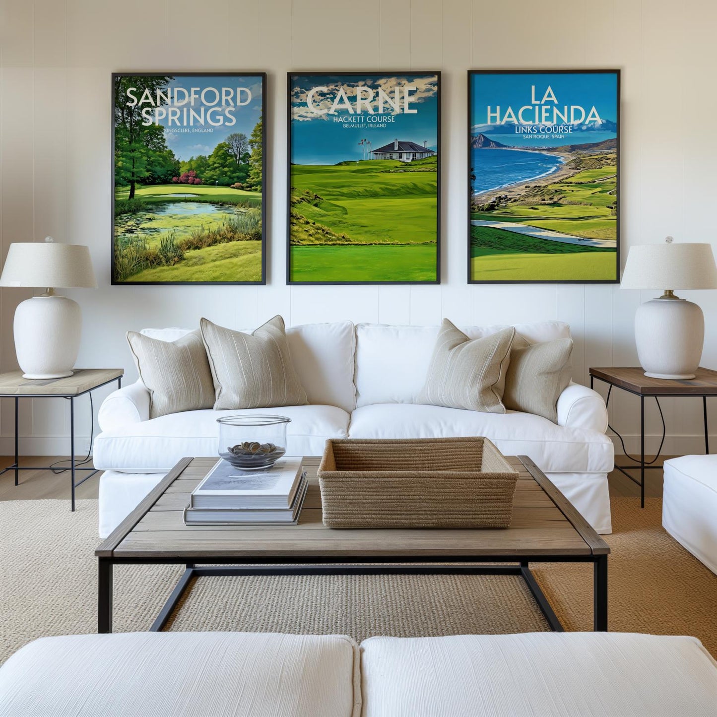 Carne Hackett Course Golf Course Poster Print Wall Art