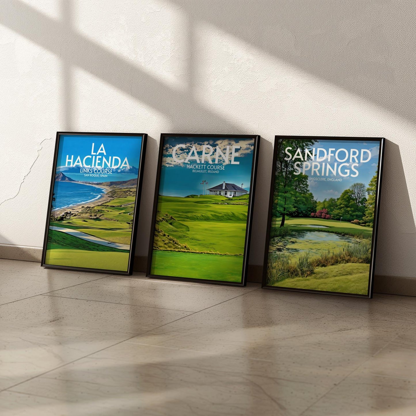 Carne Hackett Course Golf Course Poster Print Wall Art