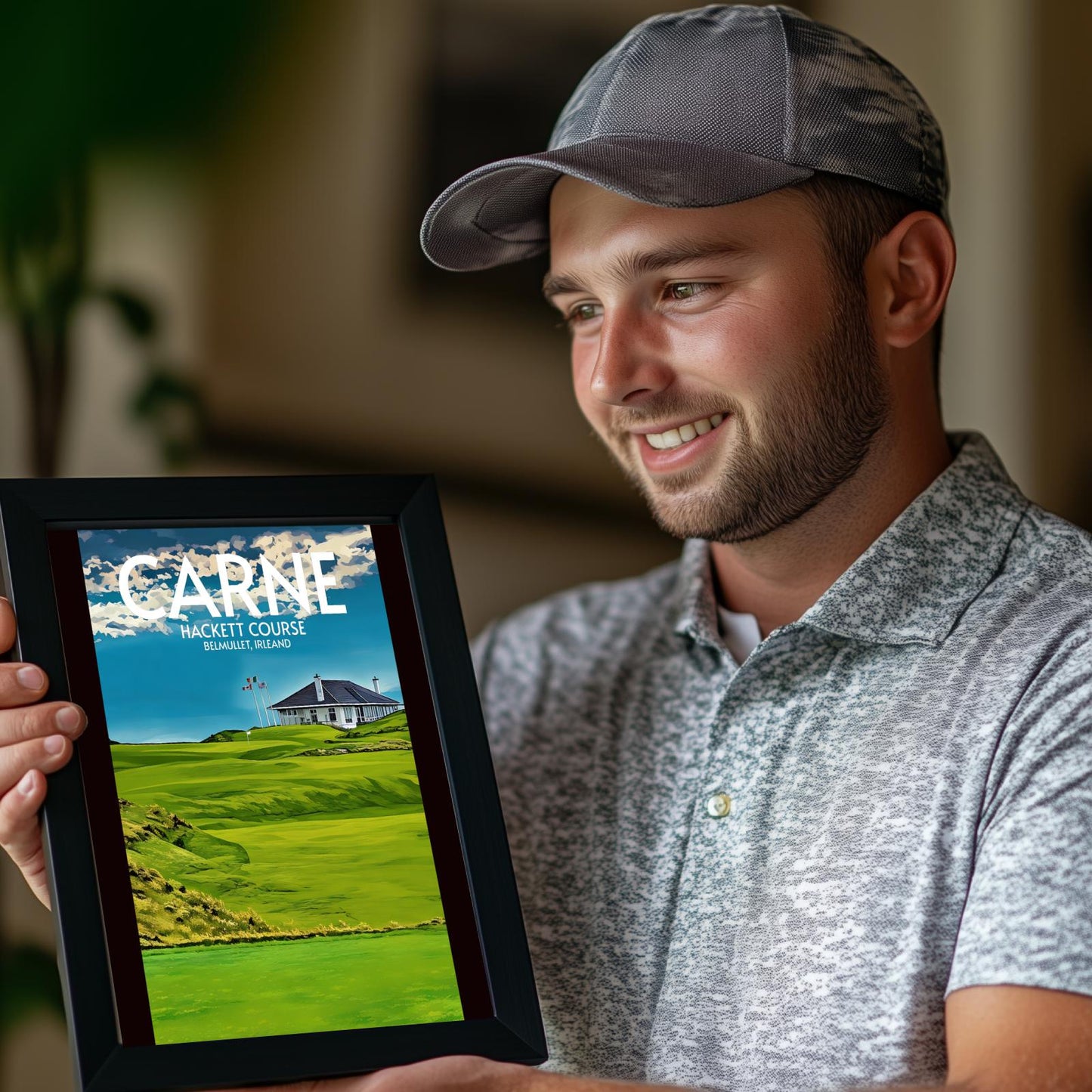 Carne Hackett Course Golf Course Poster Print Wall Art
