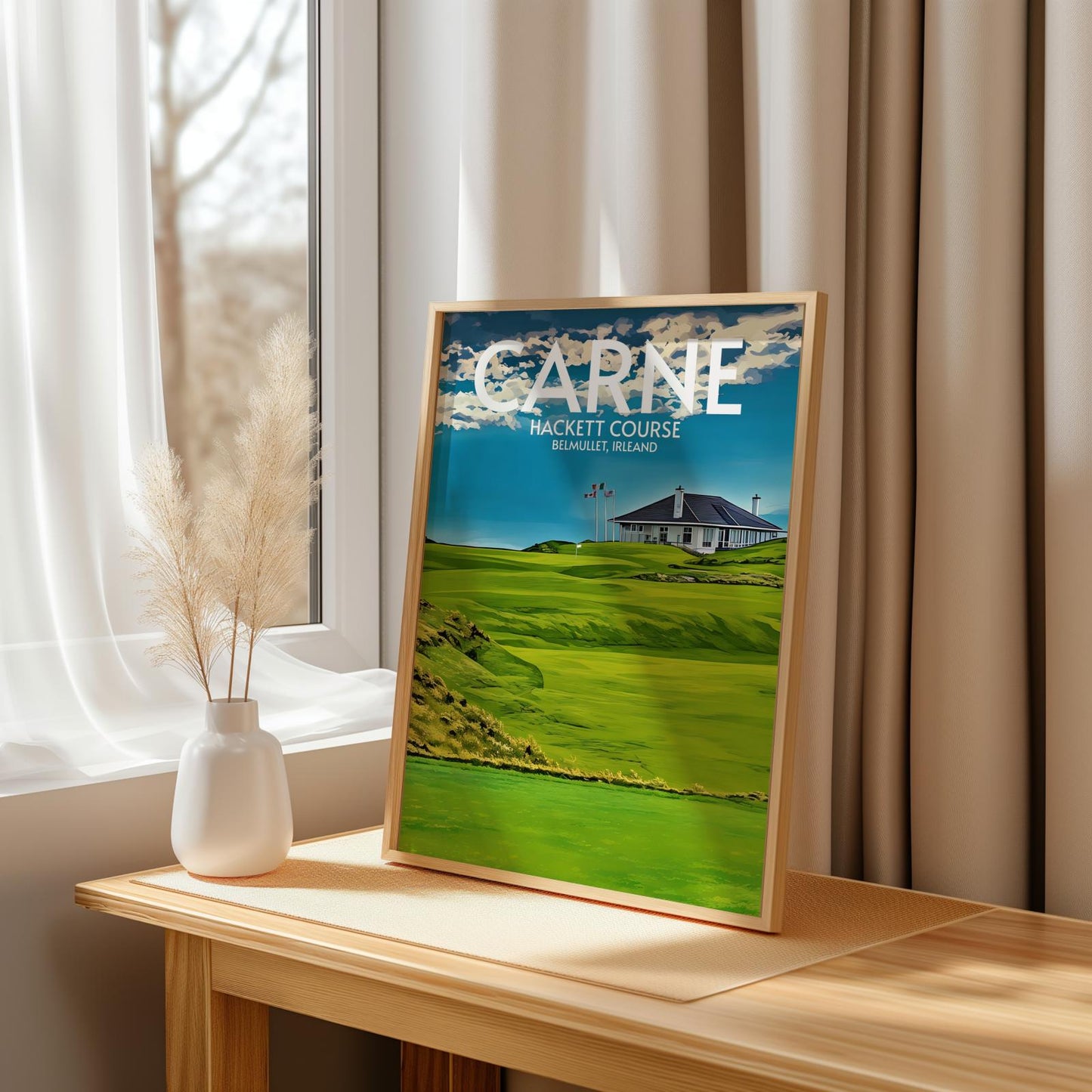 Carne Hackett Course Golf Course Poster Print Wall Art