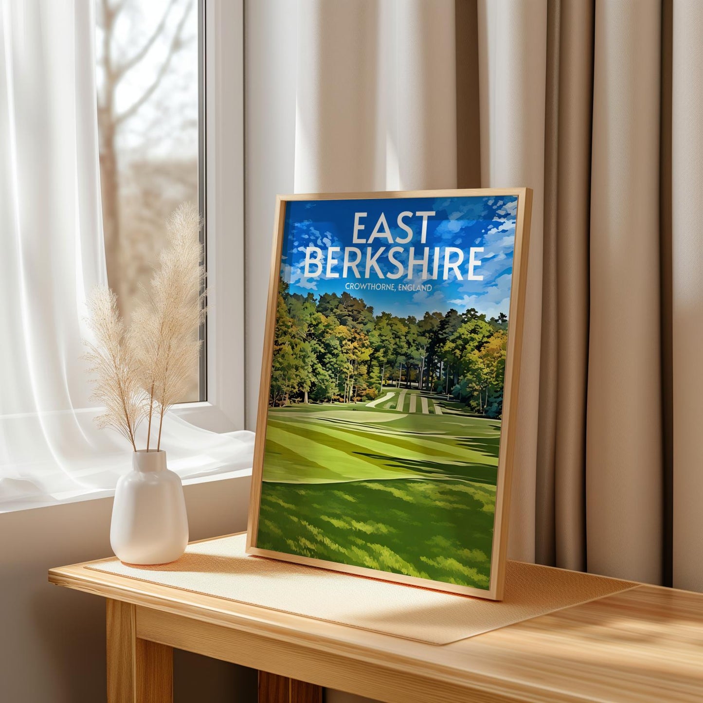 East Berkshire Golf Course Poster Print Wall Art