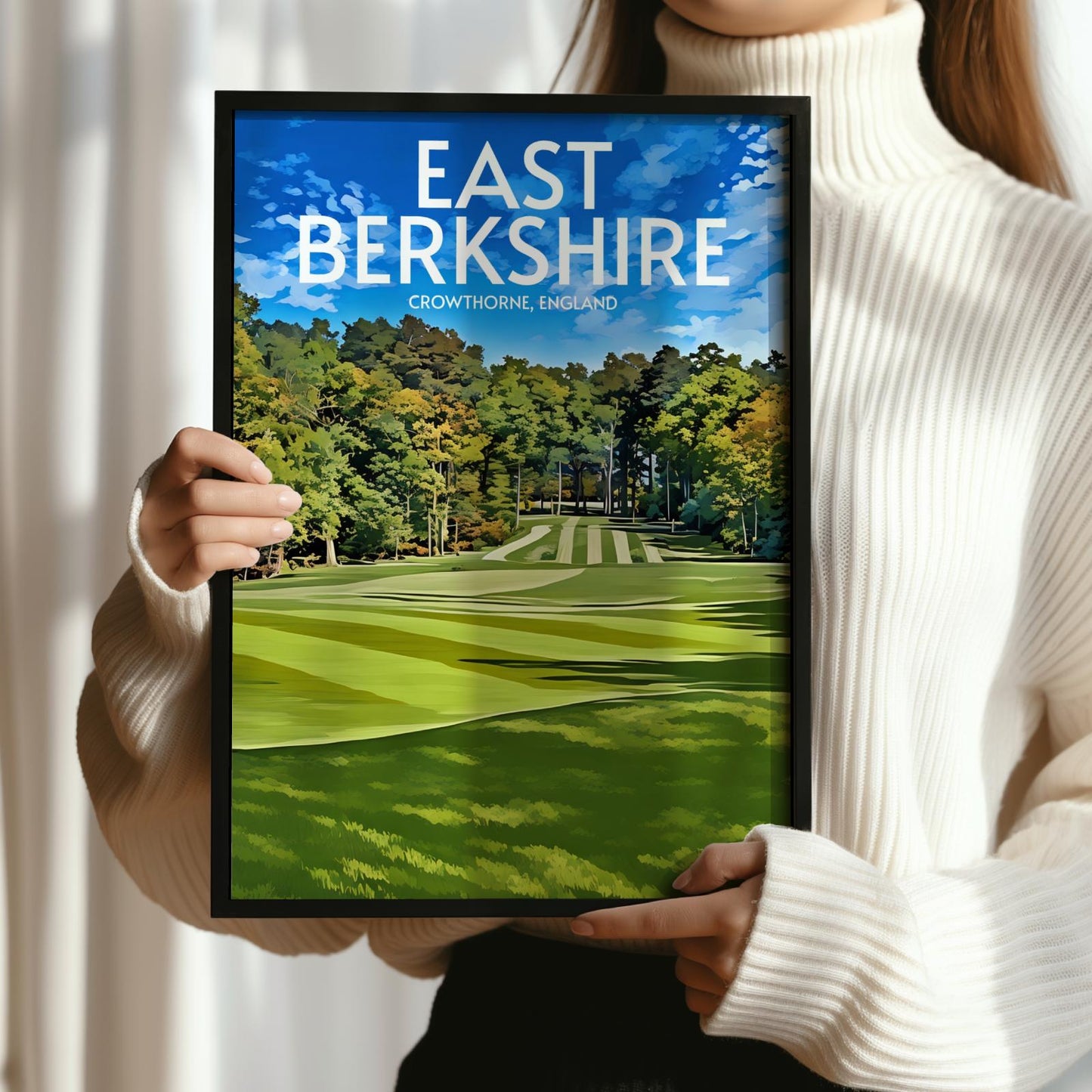 East Berkshire Golf Course Poster Print Wall Art