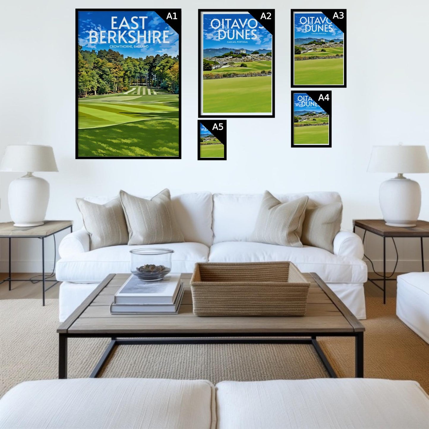 East Berkshire Golf Course Poster Print Wall Art