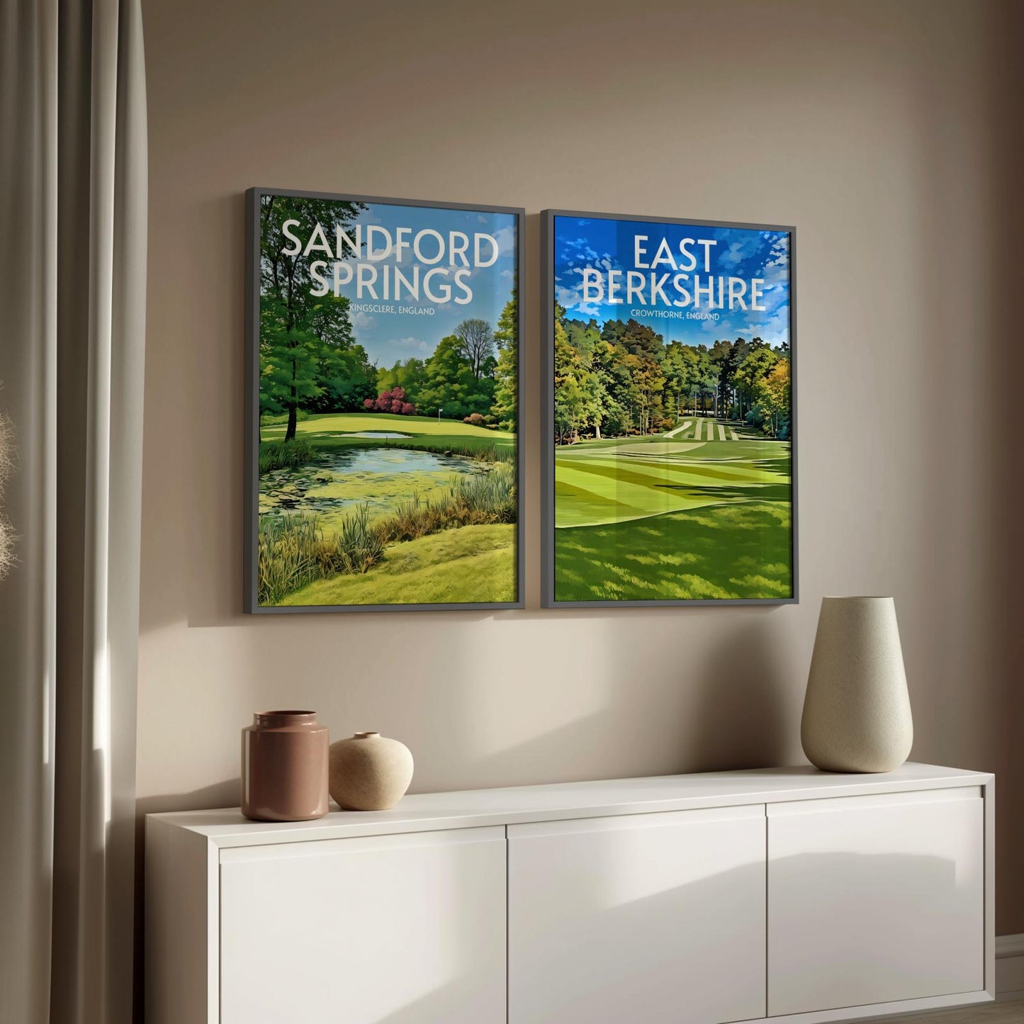 East Berkshire Golf Course Poster Print Wall Art
