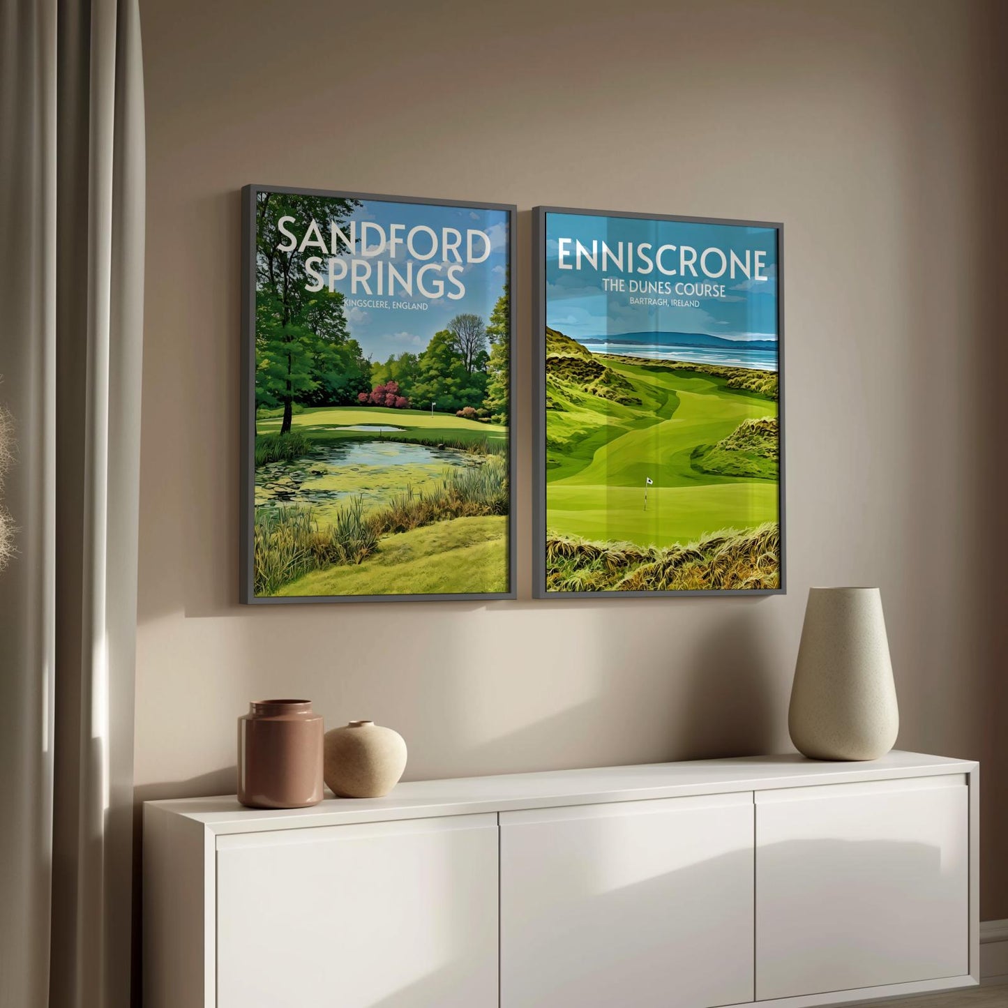 Enniscrone Golf Course Poster Print Wall Art