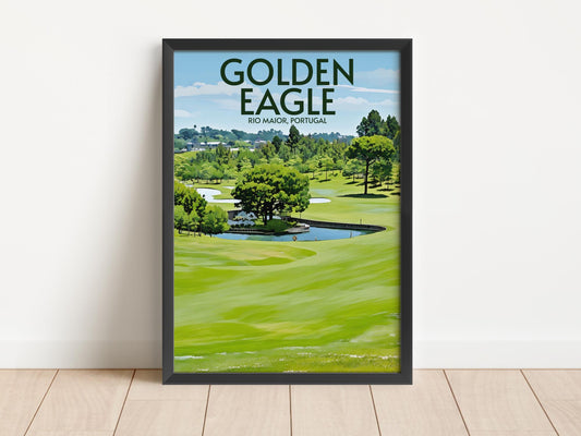 Golden Eagle Golf Course Poster Print Wall Art