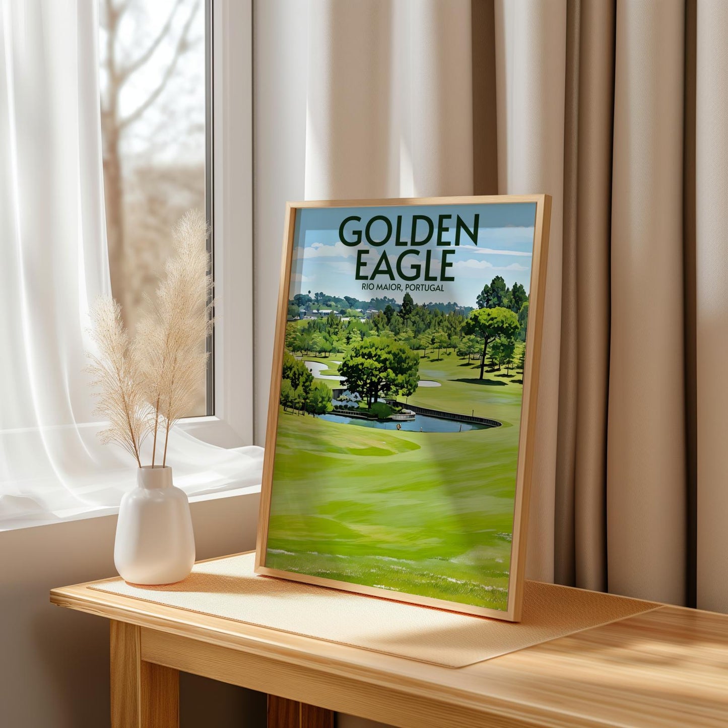 Golden Eagle Golf Course Poster Print Wall Art