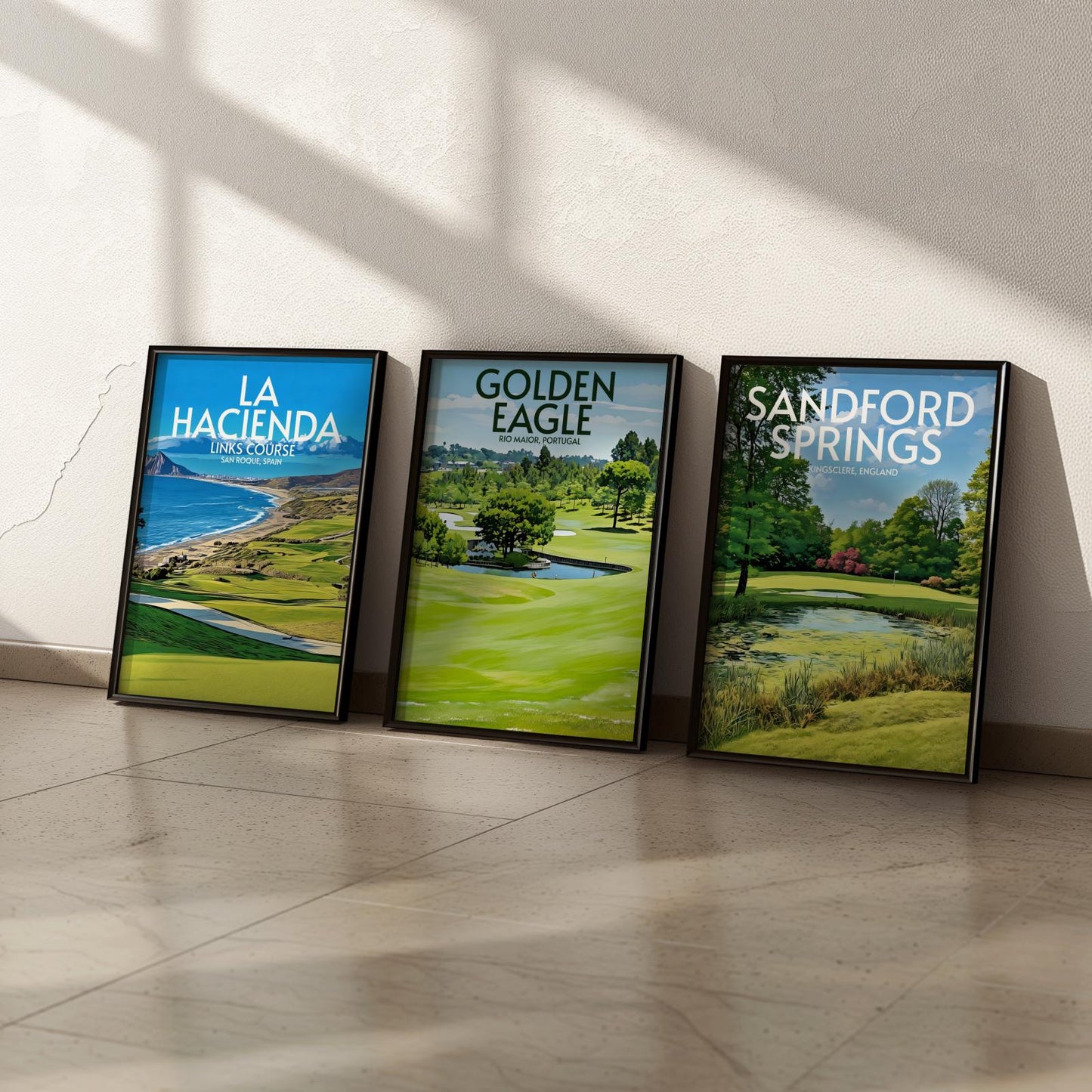 Golden Eagle Golf Course Poster Print Wall Art