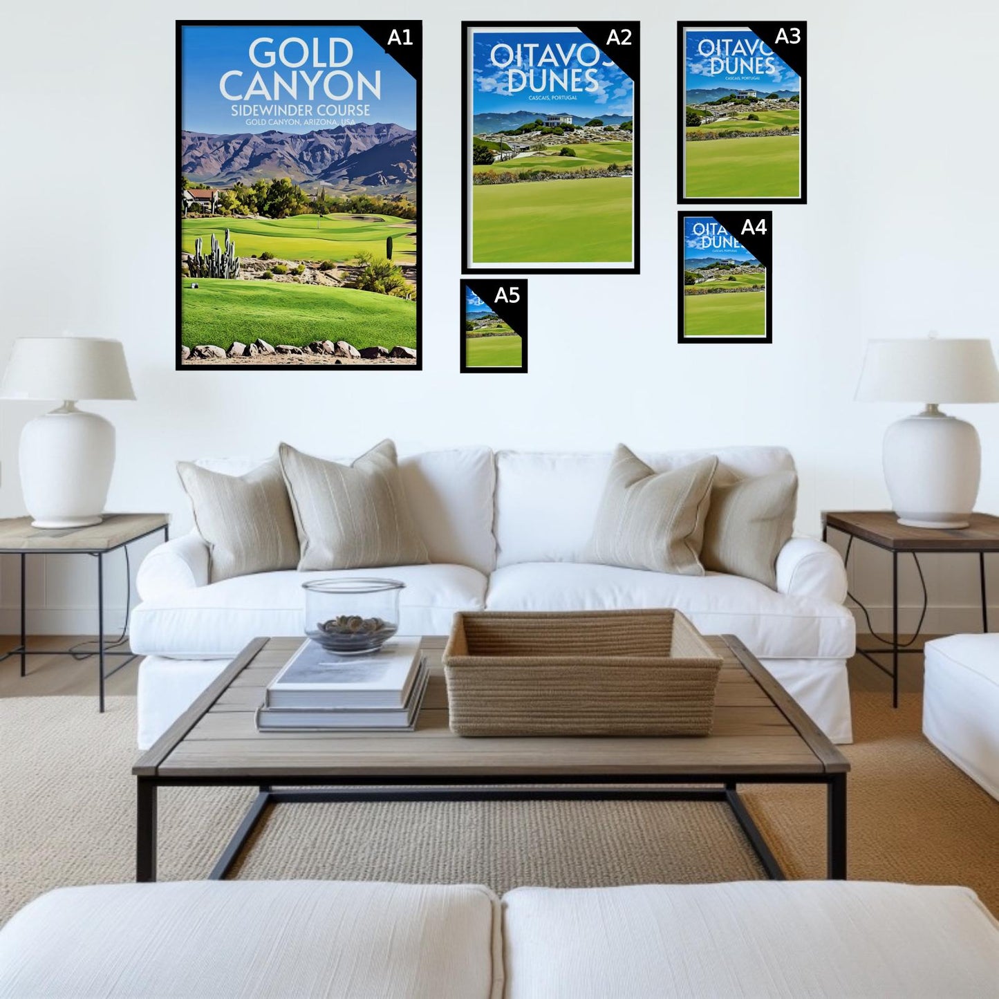 Gold Canyon Sidewinder Course Golf Course Poster Print Wall Art